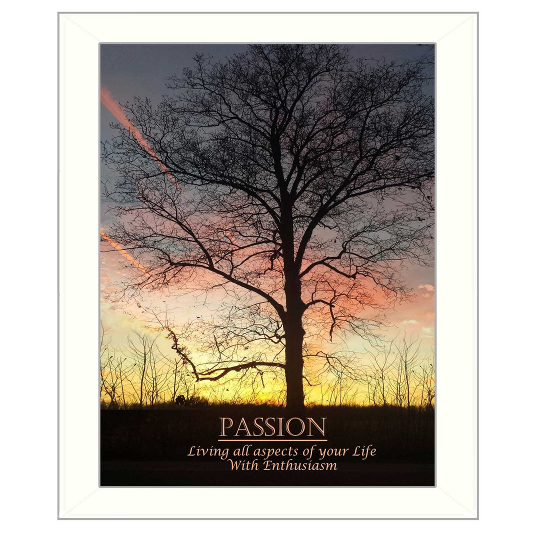 Passion 4 White Framed Print Wall Art