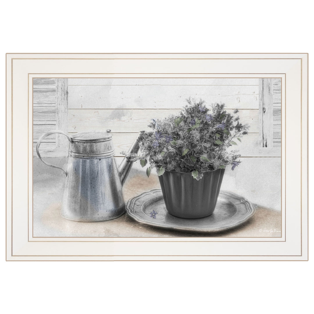 Light And Airy White Framed Print Wall Art