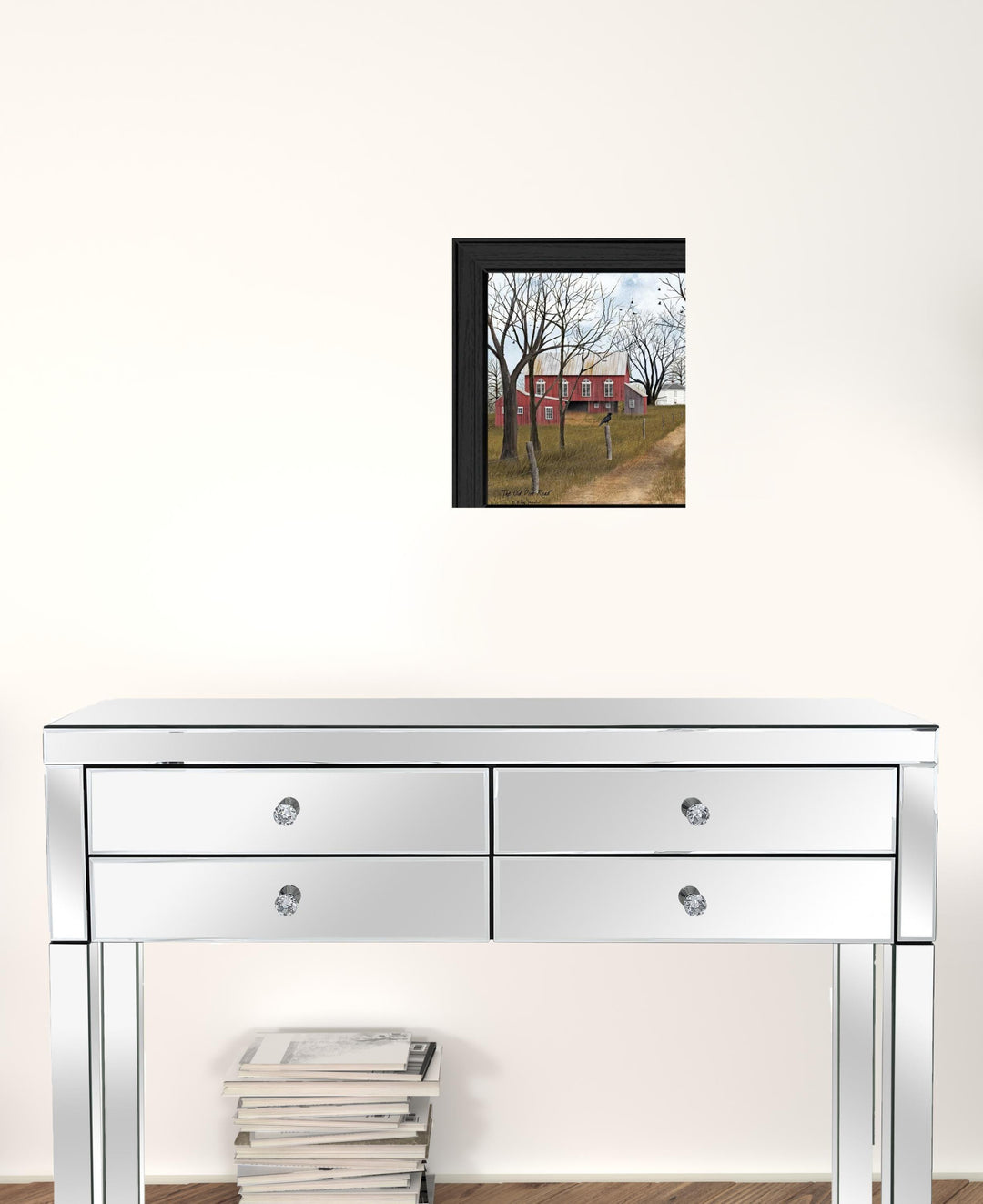 Set Of Two Country Roads 3 Black Framed Print Wall Art