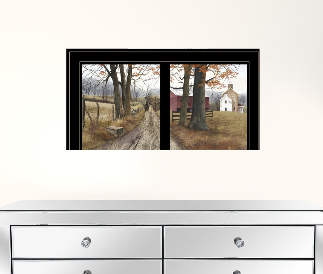 The Road Home 7 Black Framed Print Wall Art