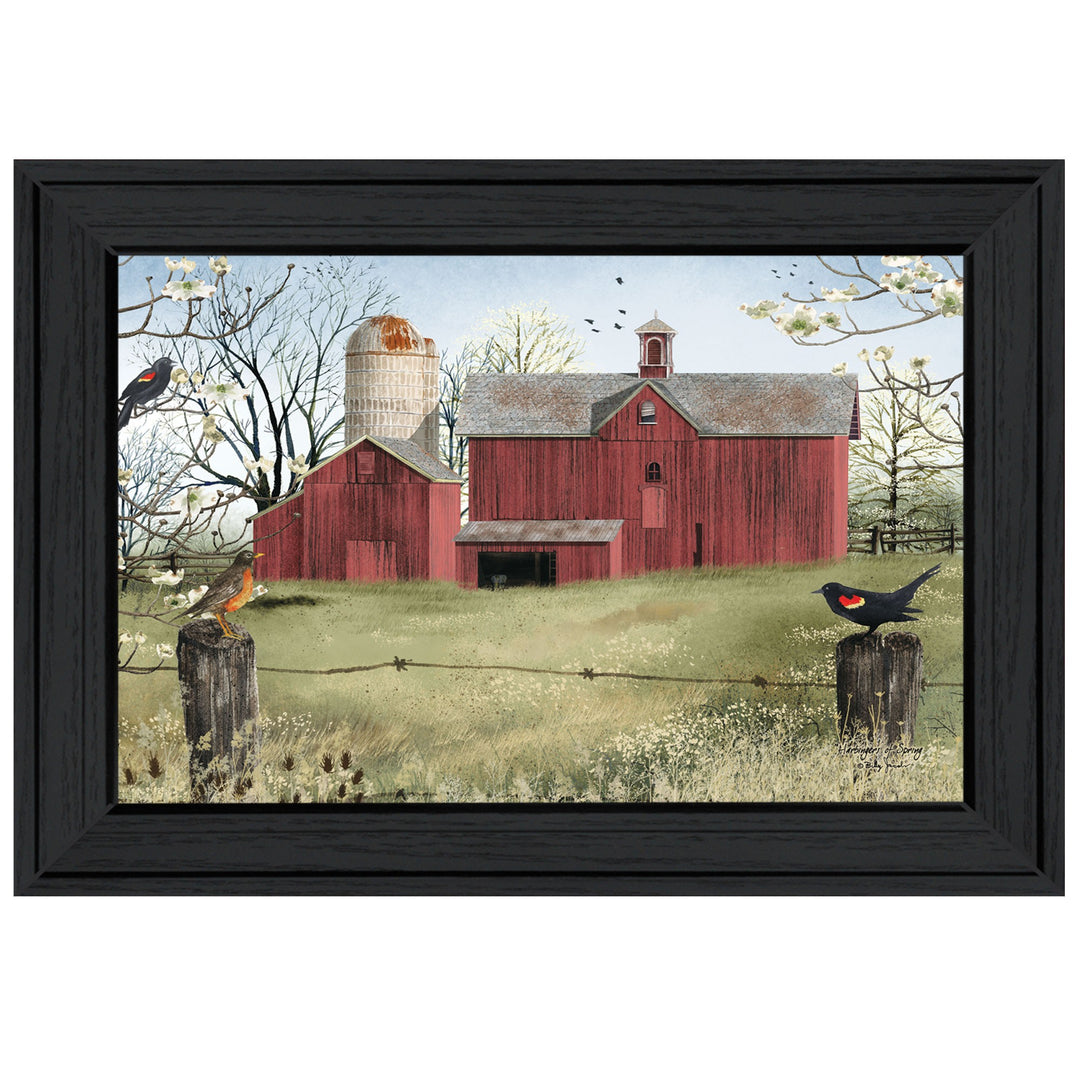 Harbingers Of Spring 1 Black Framed Print Wall Art