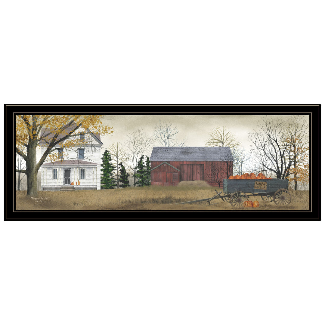 Pumpkins For Sale 6 Black Framed Print Wall Art