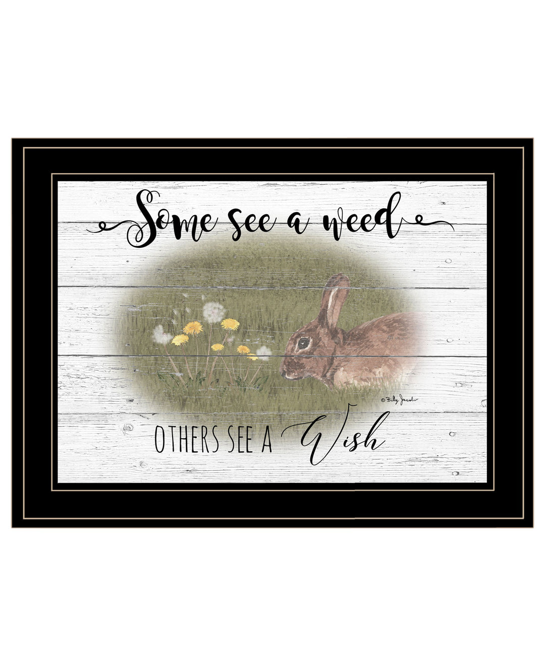 Some See A Weed 2 Black Framed Print Wall Art