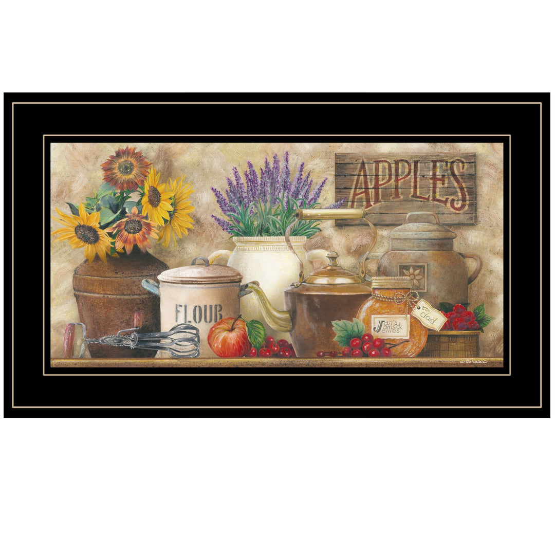 Antique Kitchen 5 Black Framed Print Wall Art