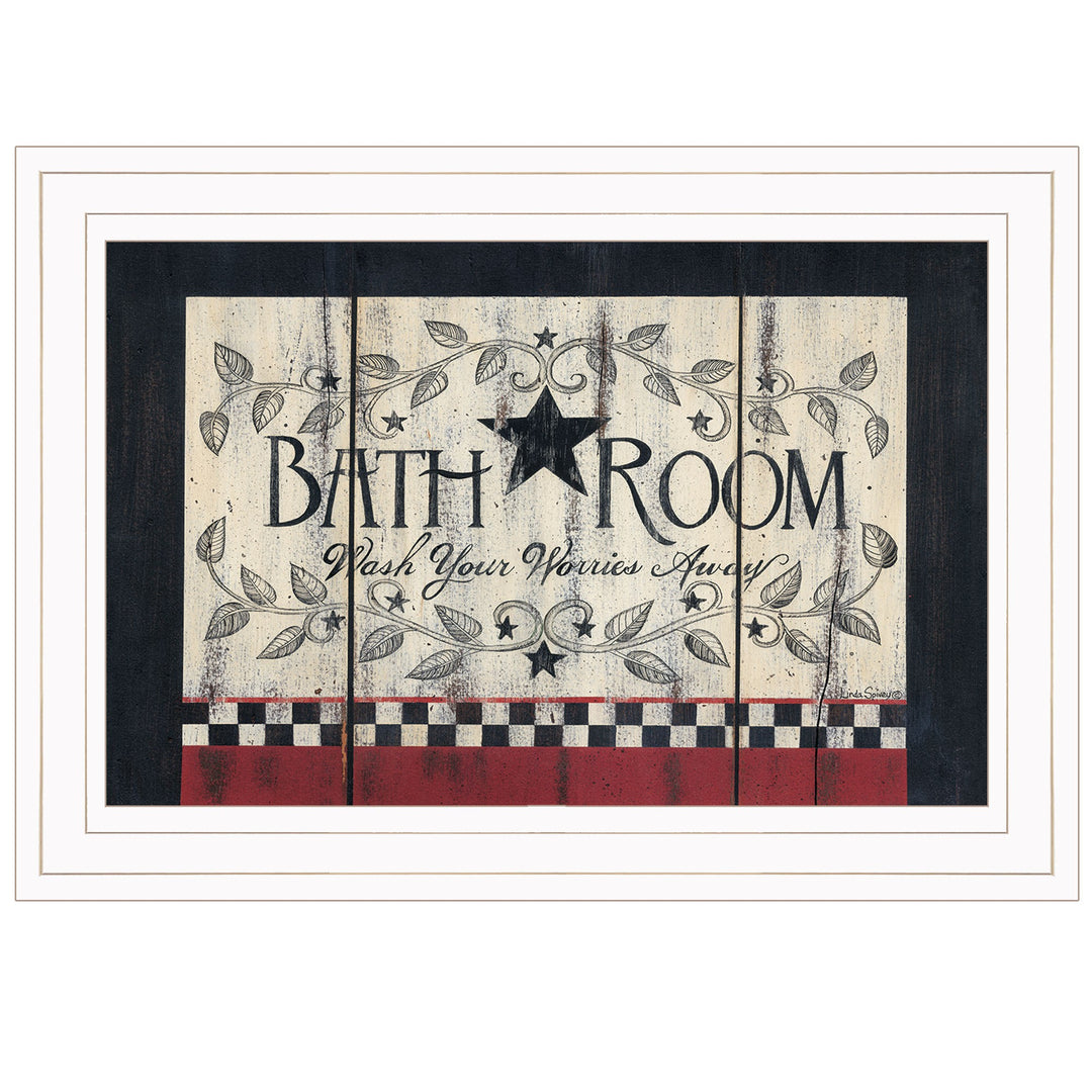 Bathroom 2 White Framed Print Wall Art