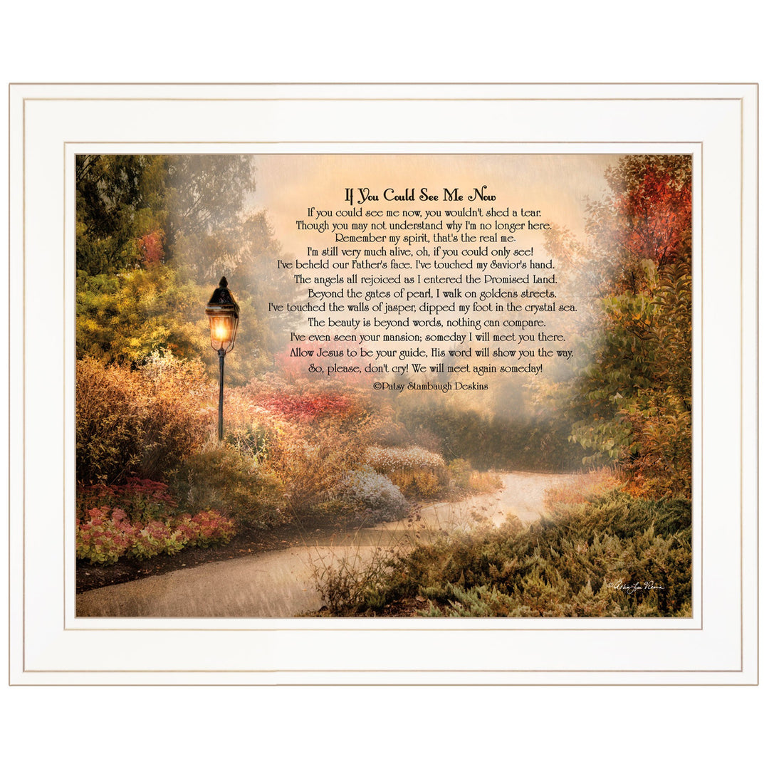 If You Could See Me Now 4 White Framed Print Wall Art