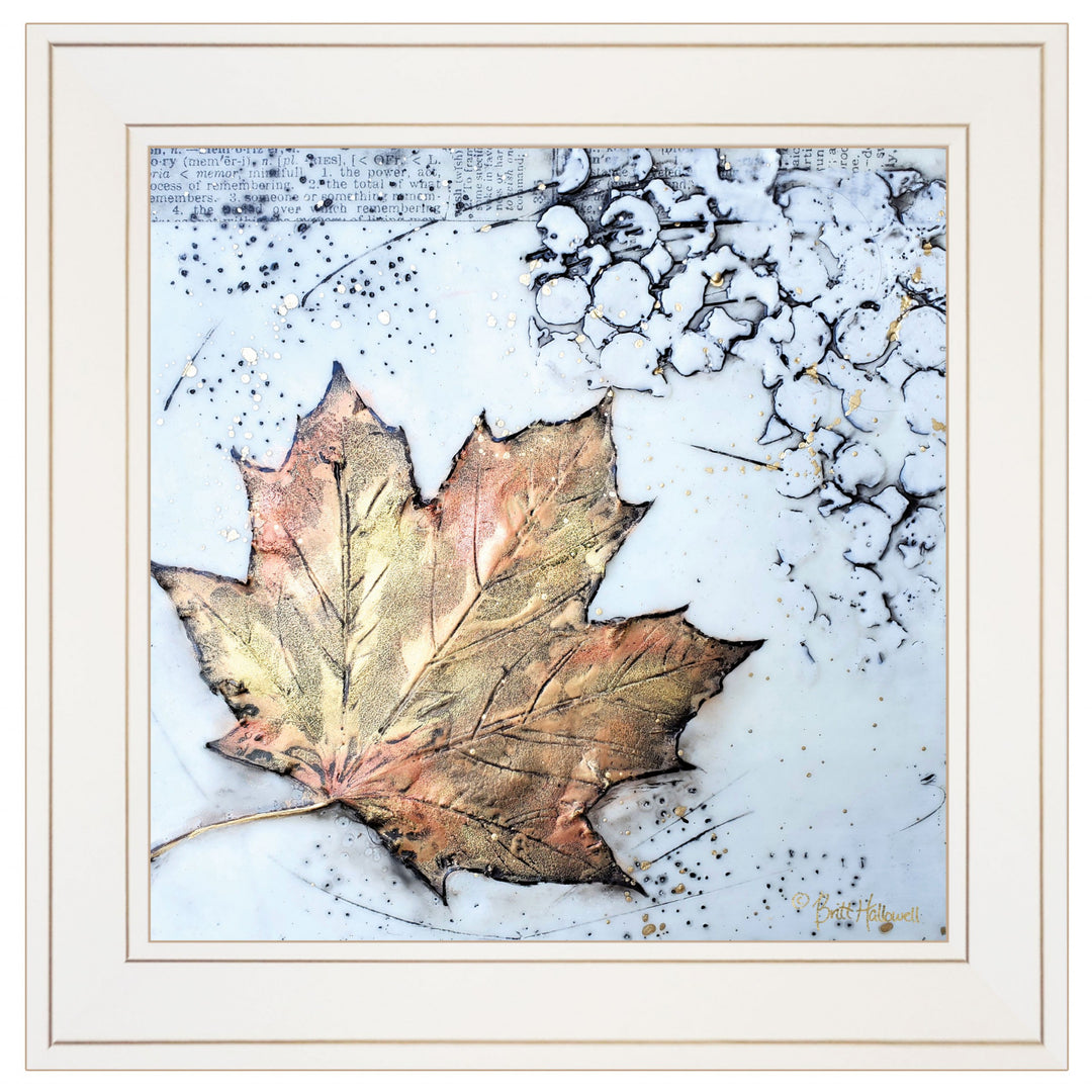 Channeling Fall 1 White Framed Print Wall Art