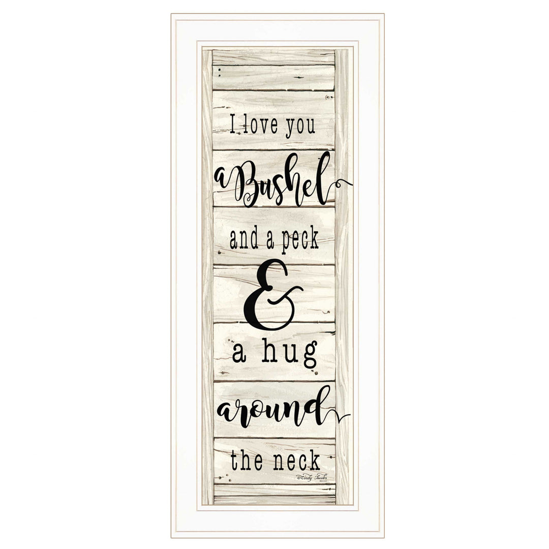 Hugs Collection 1 White Framed Print Wall Art