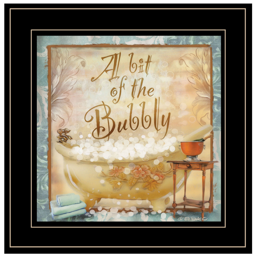 A Bit Of Bubbly 2 Black Framed Print Wall Art