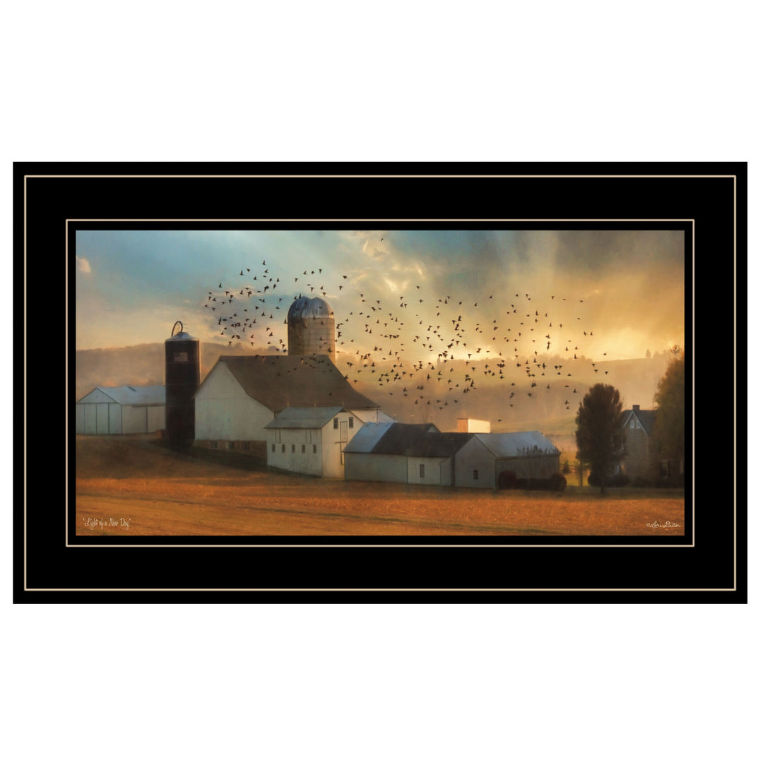 Light Of A New Day 3 Black Framed Print Wall Art