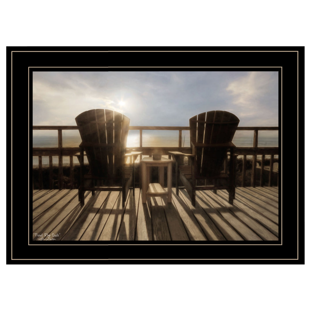 Front Row Seats 1 Black Framed Print Wall Art