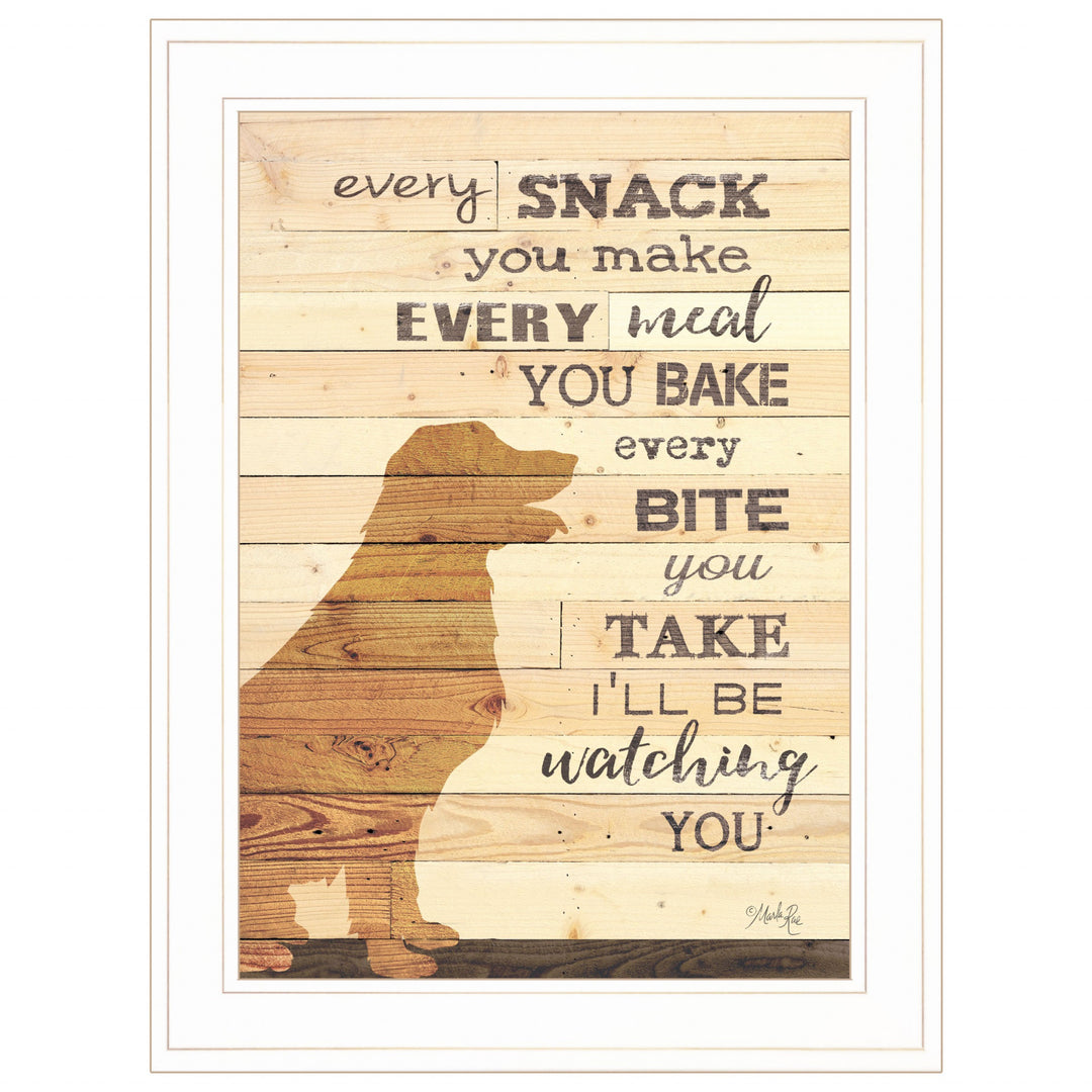 Every Snack You Make 1 White Framed Print Wall Art