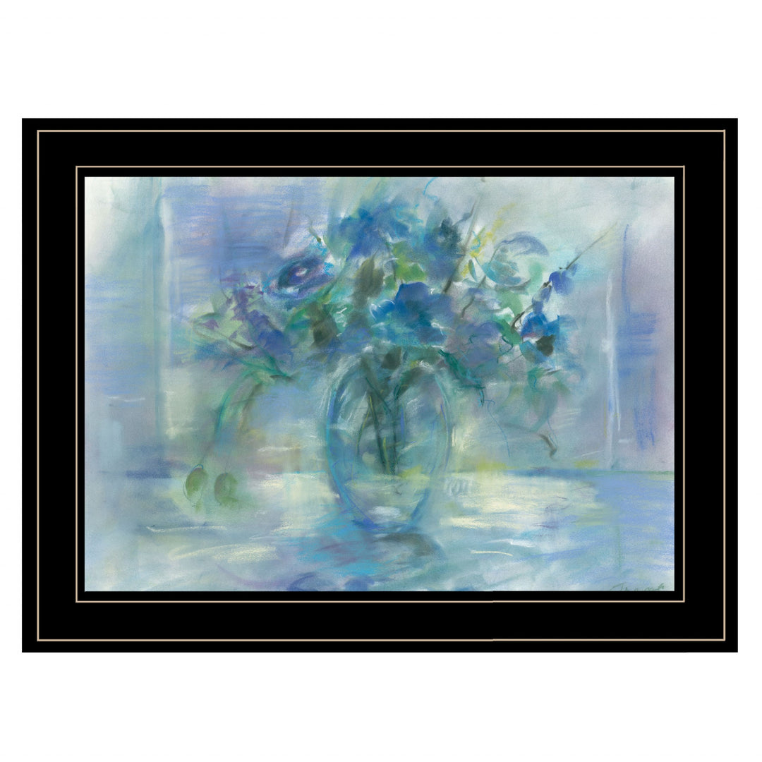 Susies Blue 3 Black Framed Print Wall Art