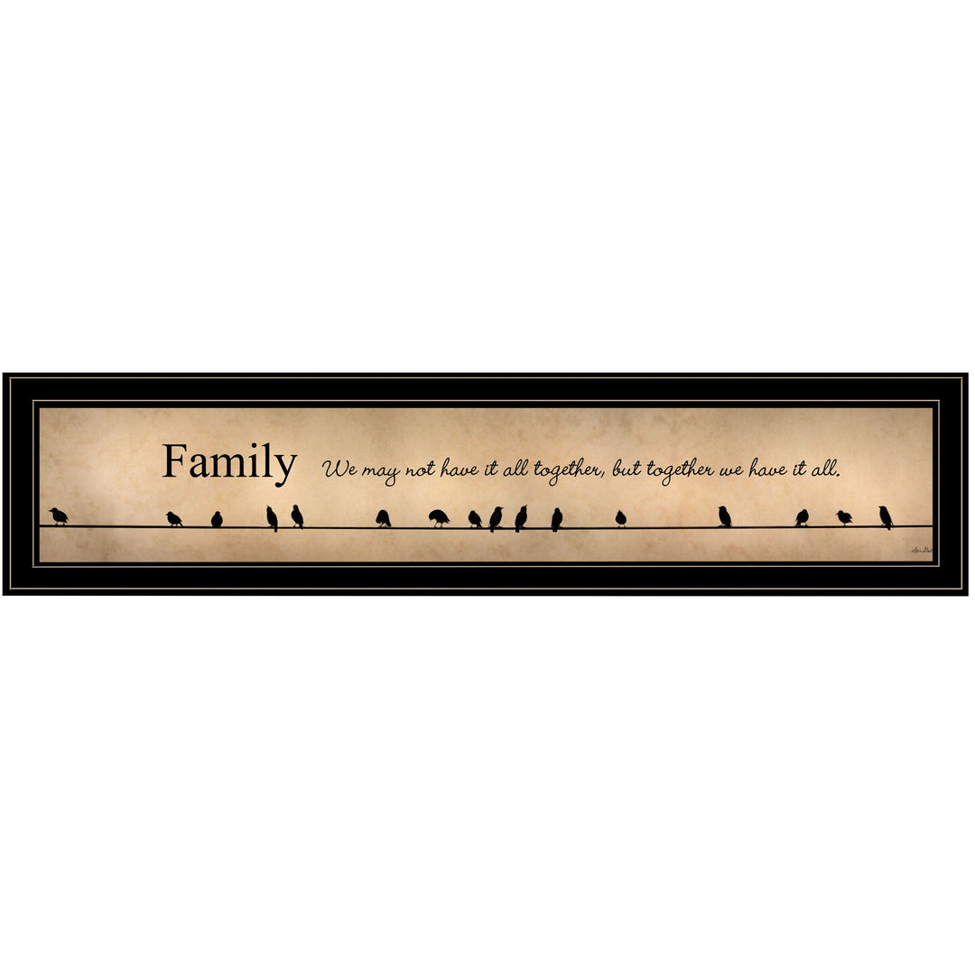 Together We Have It All Black Framed Print Wall Art