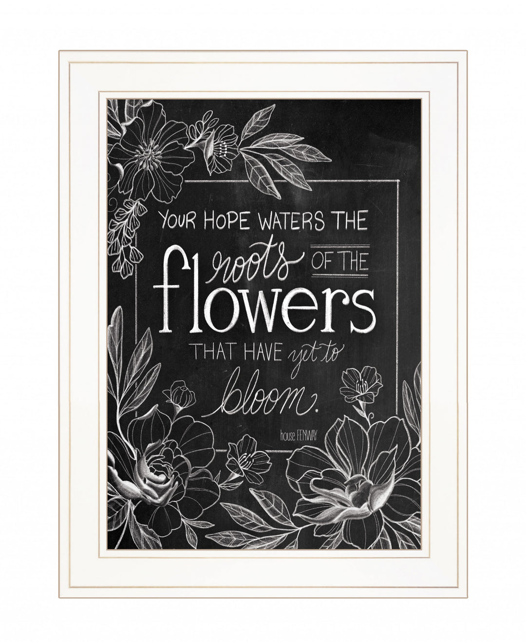 Yet To Bloom 3 White Framed Print Wall Art