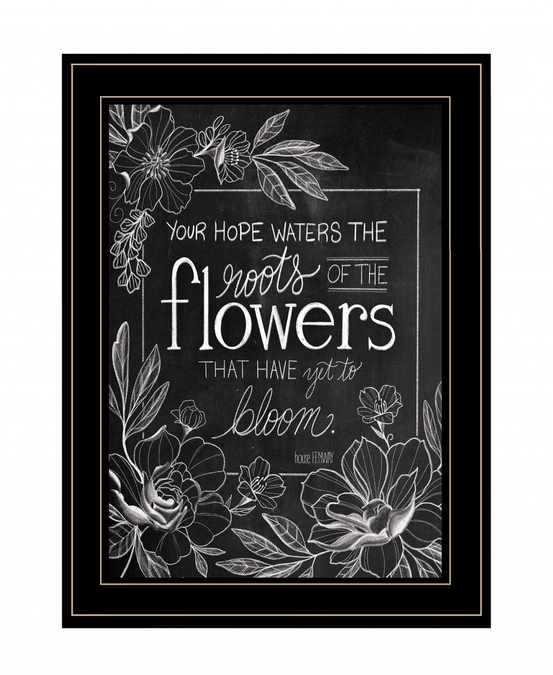 Yet To Bloom 1 Black Framed Print Wall Art