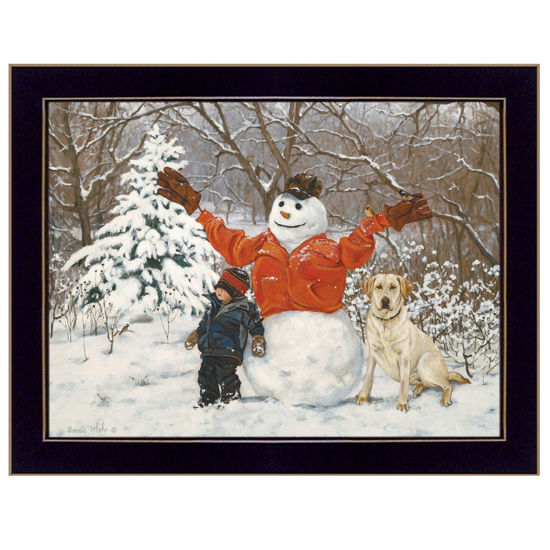 Buddies 2 Black Framed Print Wall Art