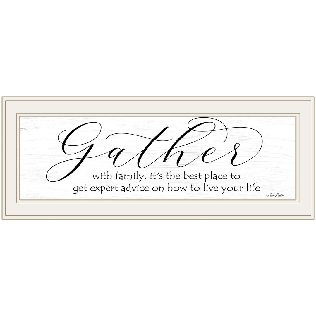 Expert Advice 1 White Framed Print Wall Art