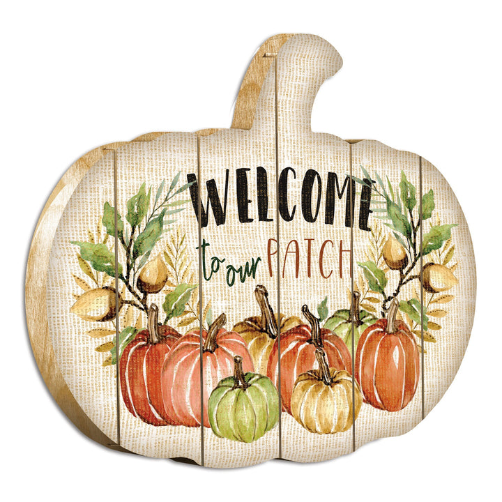 Welcome Pumpkin Unframed Print Wall Art