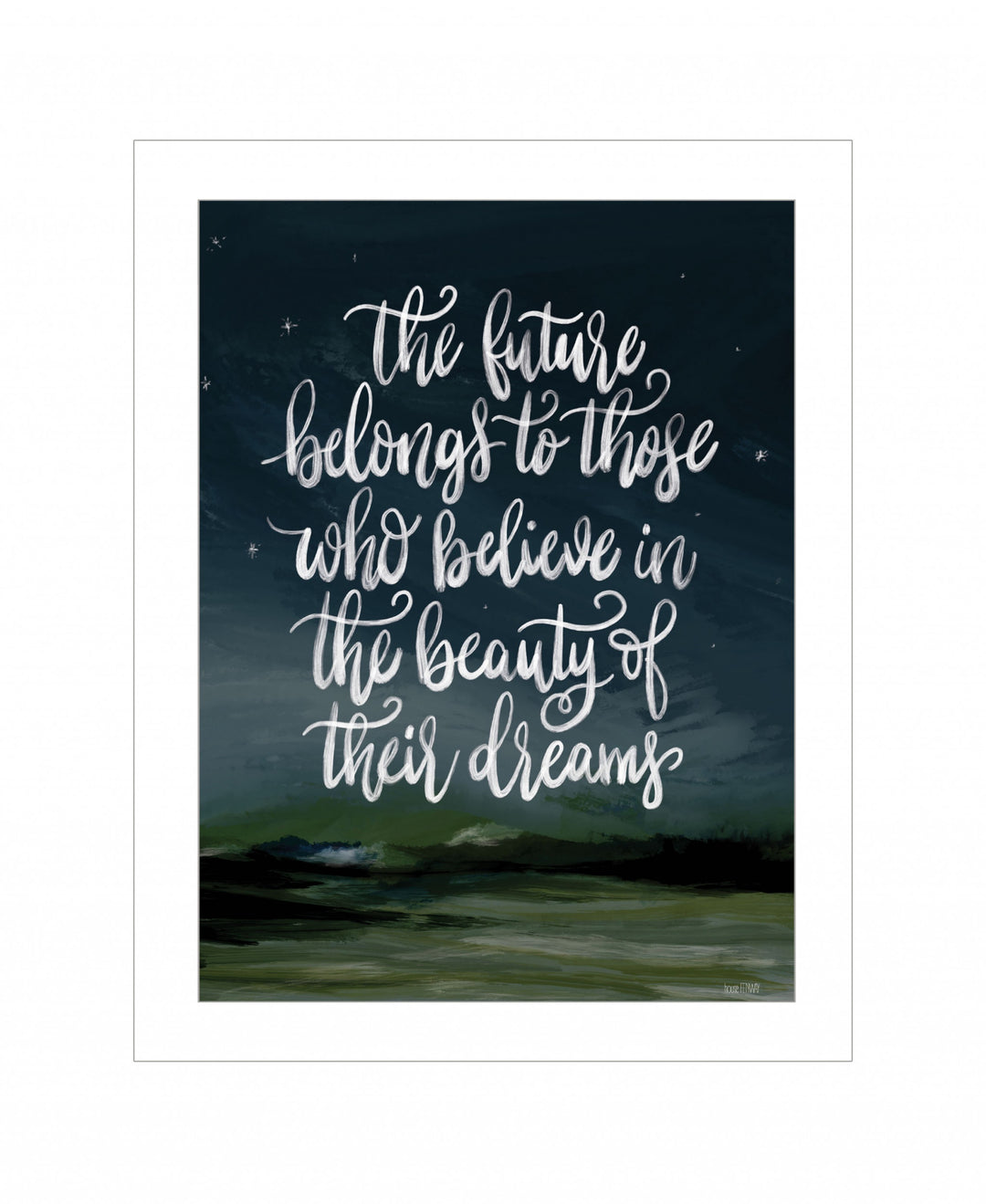 Beauty Of Your Dreams 1 White Framed Print Wall Art