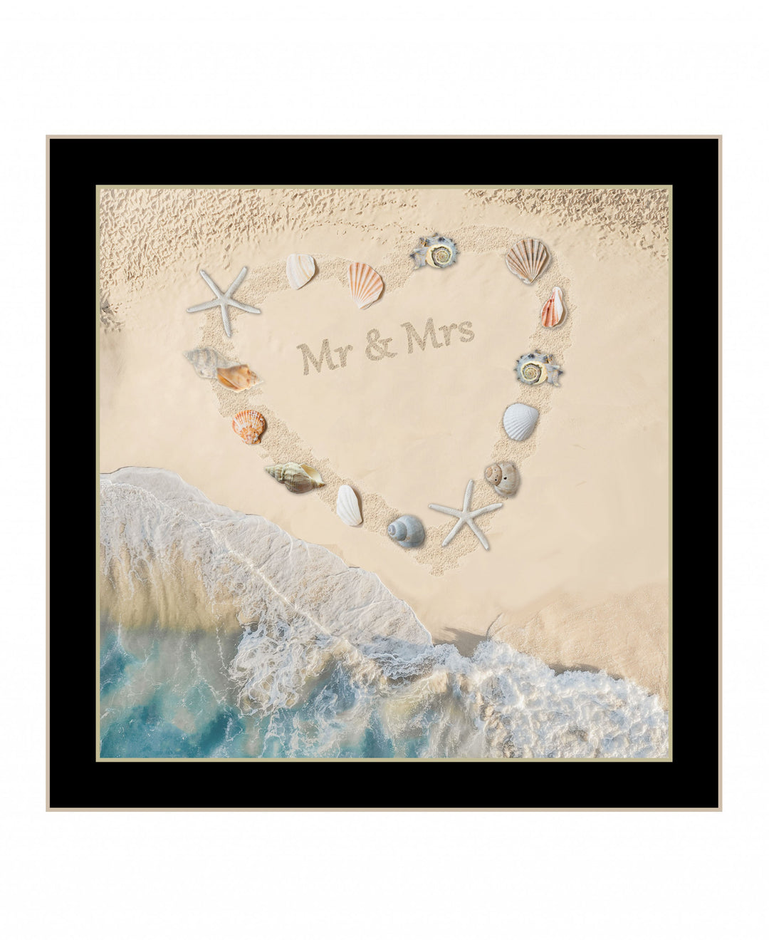 Marriage Is A Beach 1 Black Framed Print Wall Art