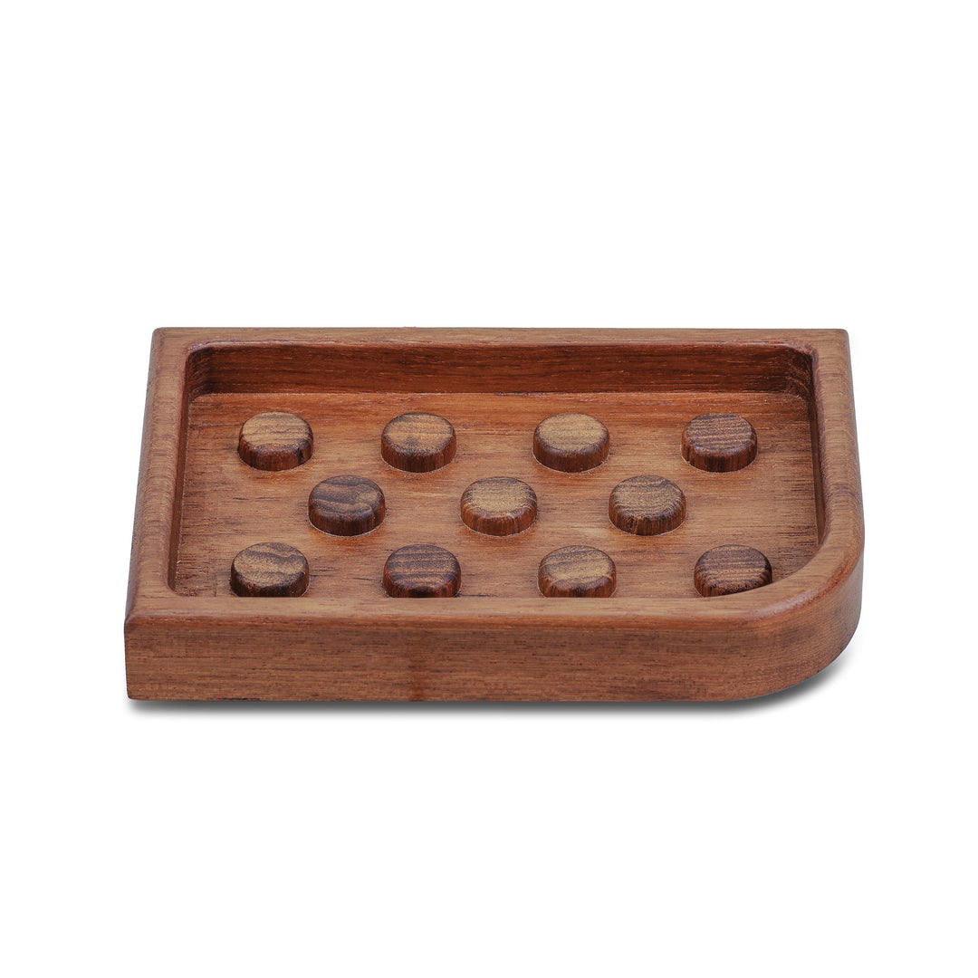 Designer Genuine Teak Soap Dish