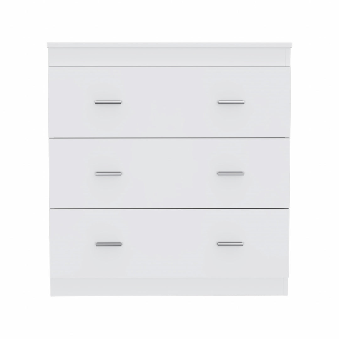 32" White Manufactured Wood Six Drawer Standard Dresser