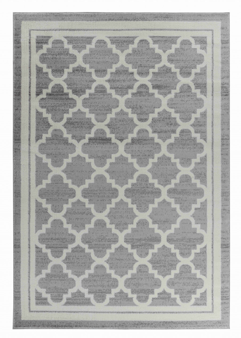 5' X 8' Grey Moroccan Area Rug