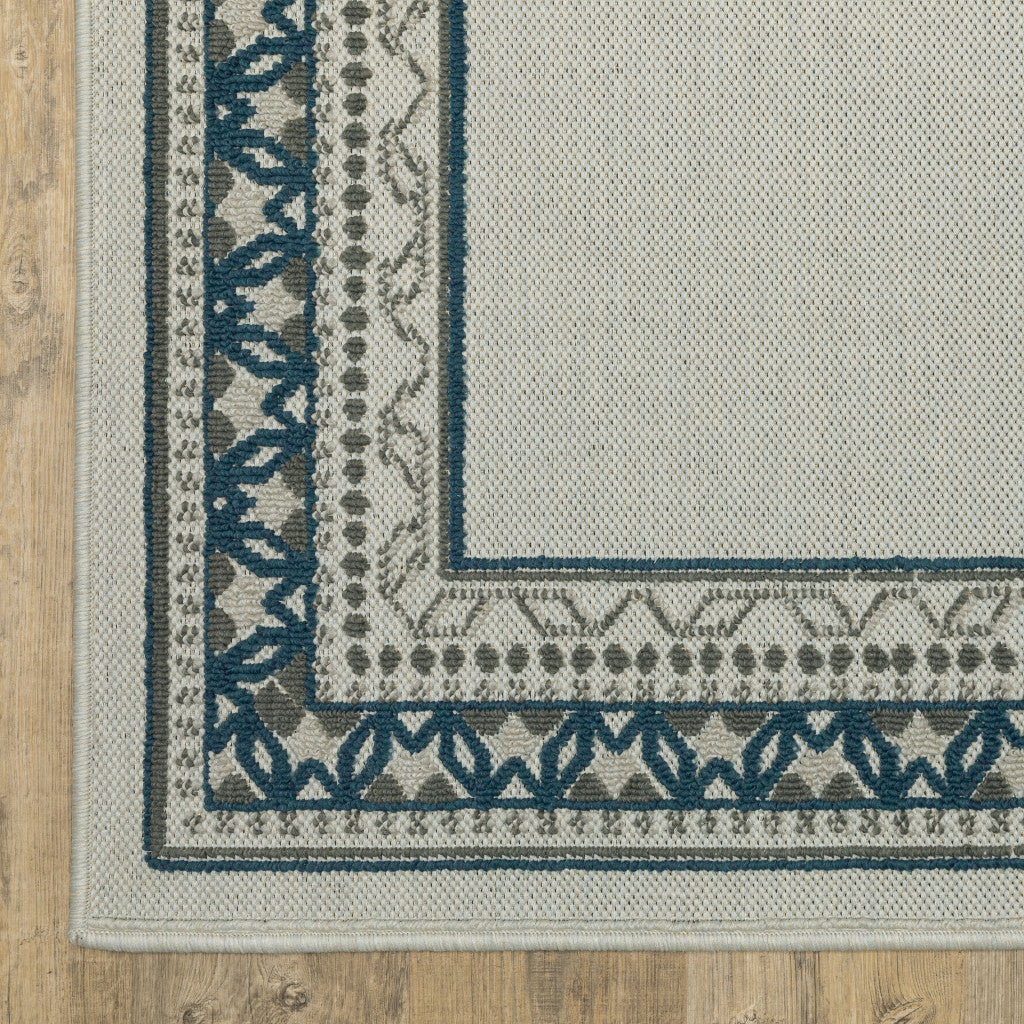 2' X 3' Beige Stain Resistant Indoor Outdoor Area Rug