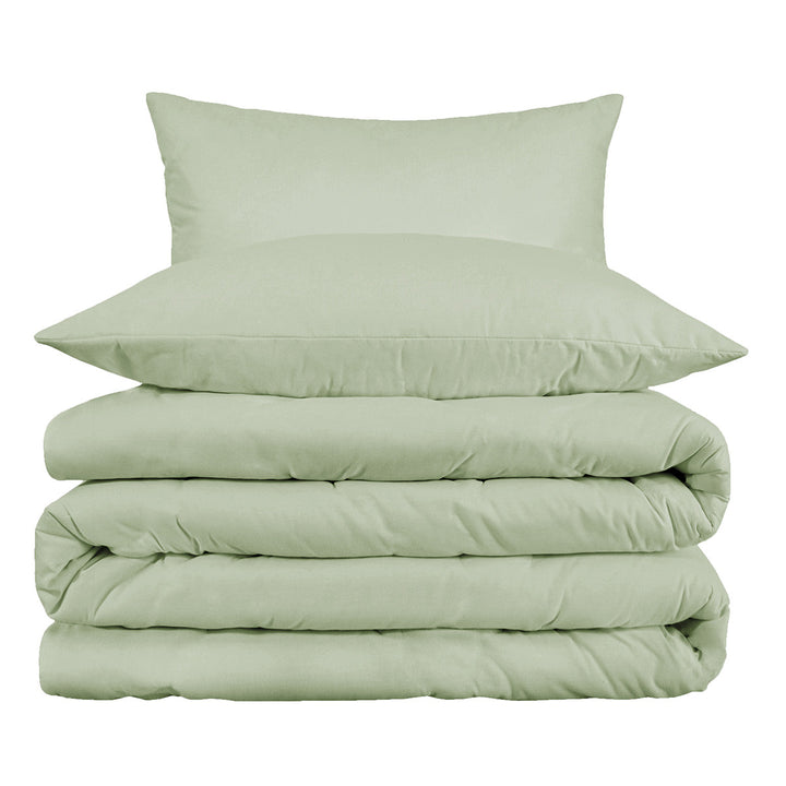 Green Queen Cotton Blend 1000 Thread Count Washable Duvet Cover Set