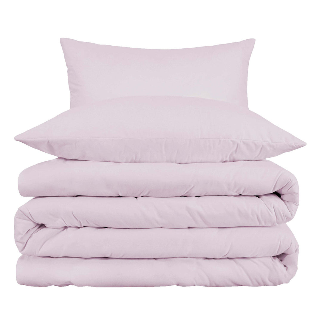 Lilac King Cotton Blend 1000 Thread Count Washable Duvet Cover Set