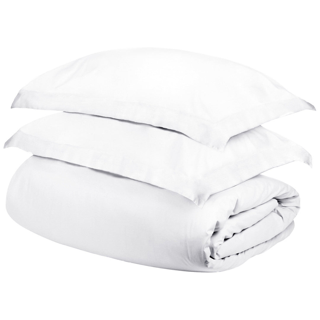 White Queen Cotton Blend 400 Thread Count Washable Duvet Cover Set