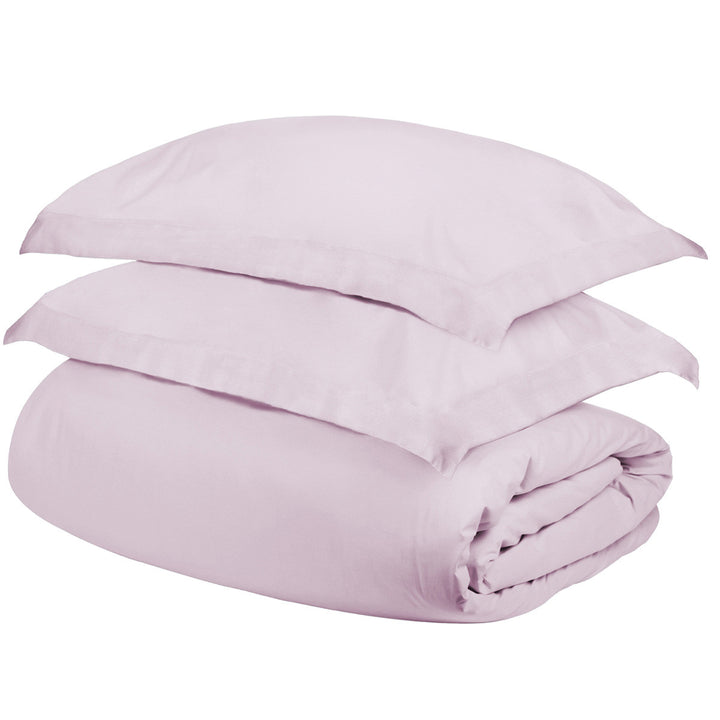 Lilac King Cotton Blend 400 Thread Count Washable Duvet Cover Set