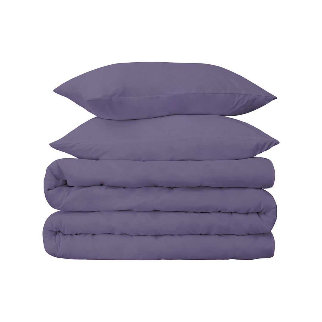 Wisteria Twin Cotton Blend 650 Thread Count Washable Duvet Cover Set