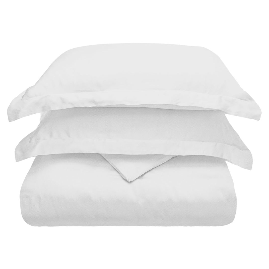 White Queen Cotton Blend 300 Thread Count Washable Duvet Cover Set