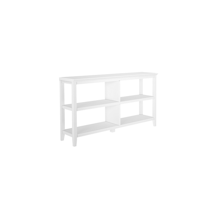 30" White Open Bookcase With Two Shelves