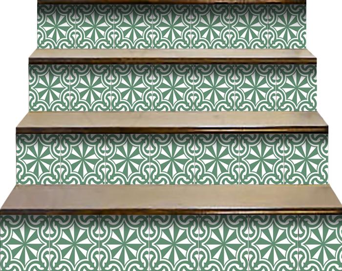 4" X 4" Glenda Sage Removable Peel And Stick Tiles