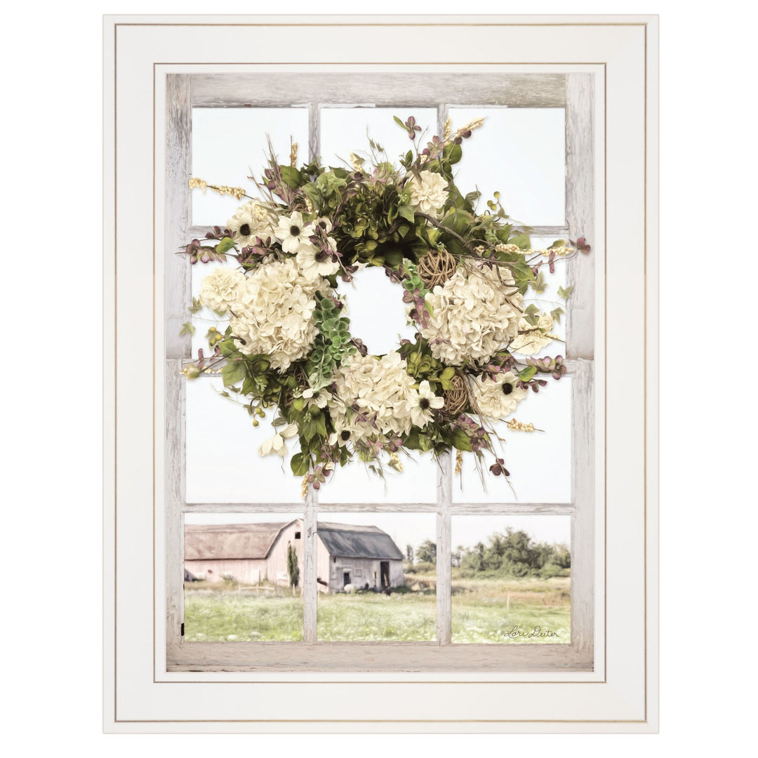 Pleasant View 2 White Framed Print Wall Art